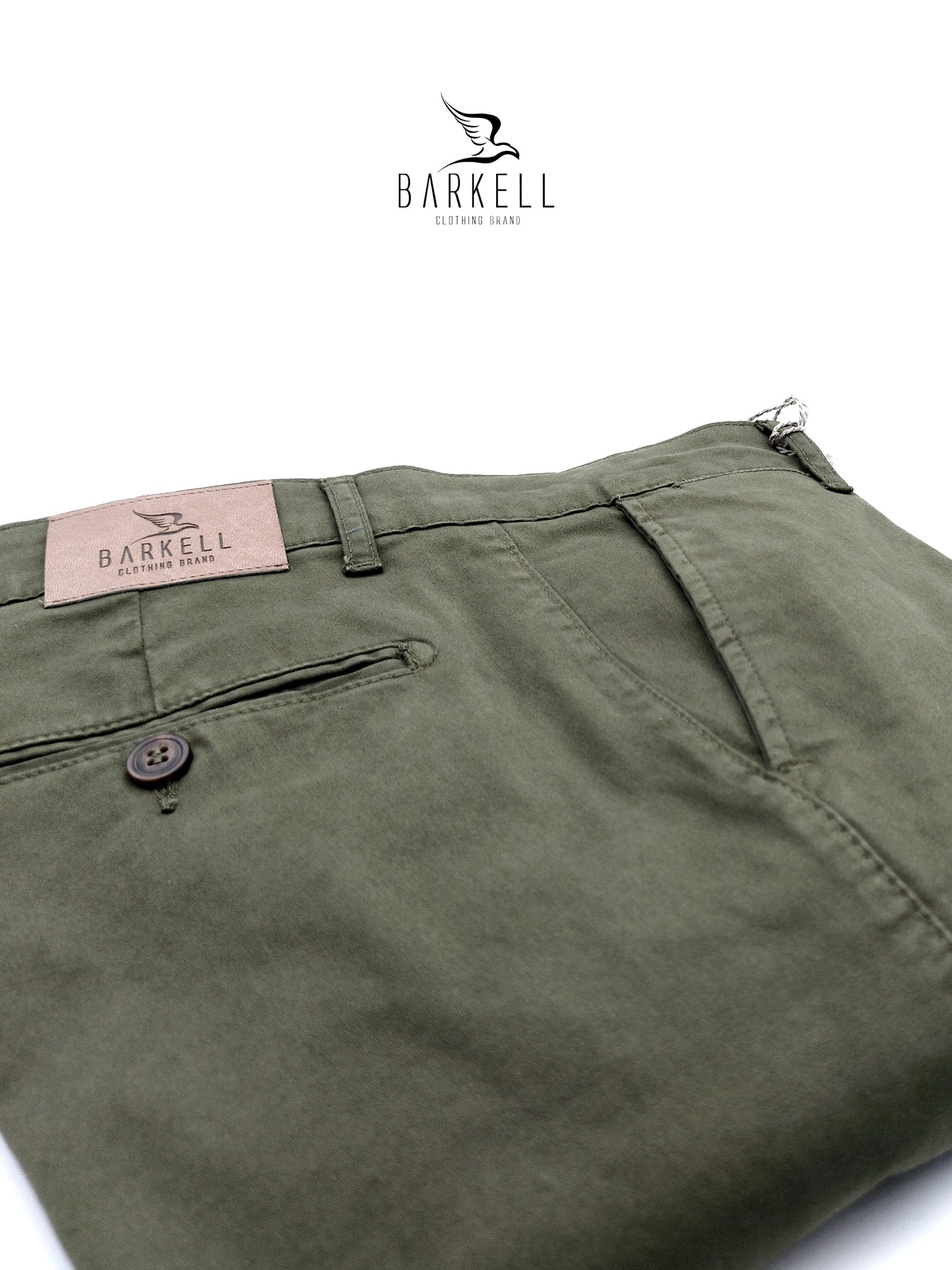 Pantalone Salvia Modello Chinos in Cotone Raso