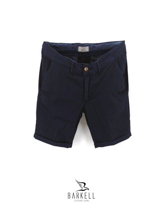 Bermuda Blu Modello Chinos in Cotone Gabardina