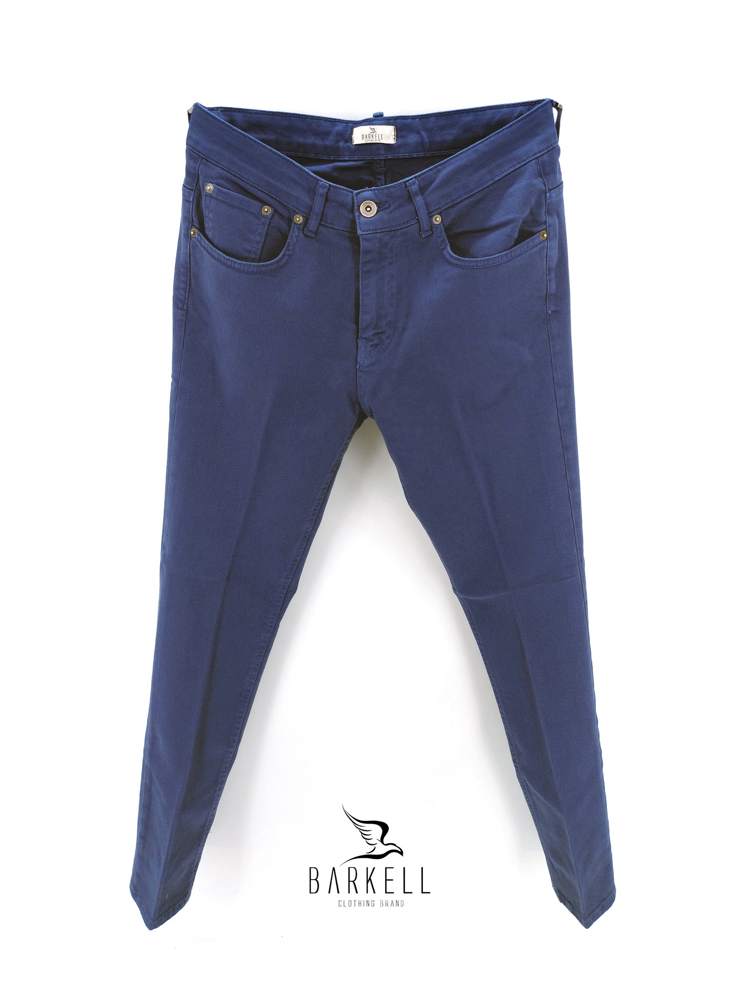 Pantalone Avio Modello Jeans Cinque Tasche in Cotone Bull Vela