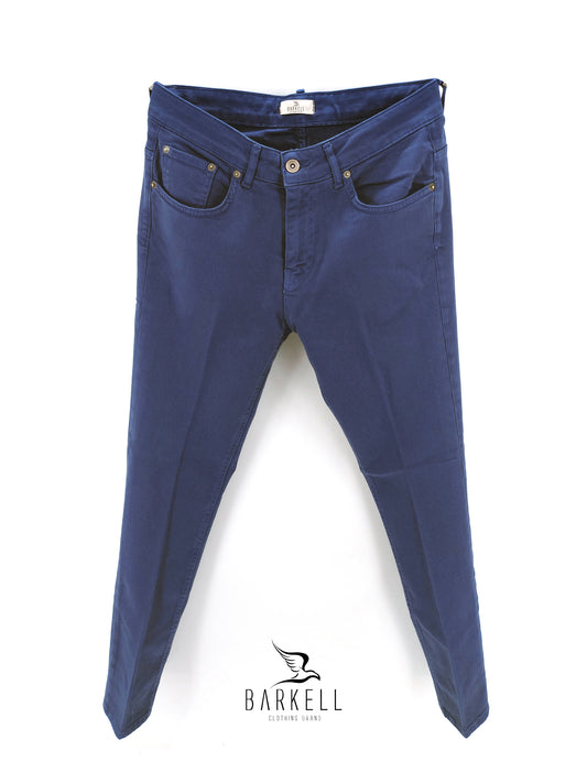 Pantalone Avio Modello Jeans Cinque Tasche in Cotone Bull Vela