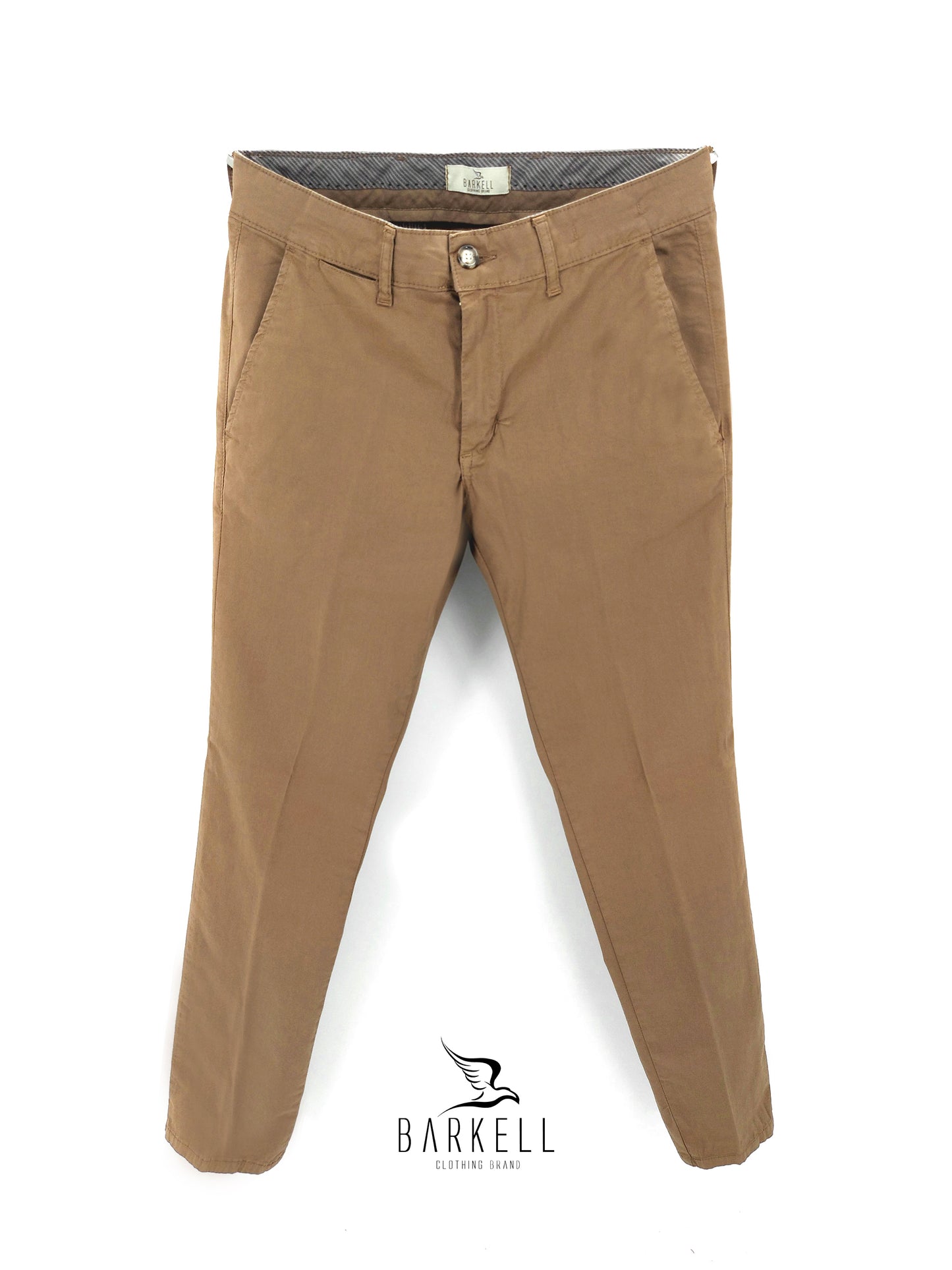 Pantalone Biscotto Modello Chinos in Cotone Gabardina