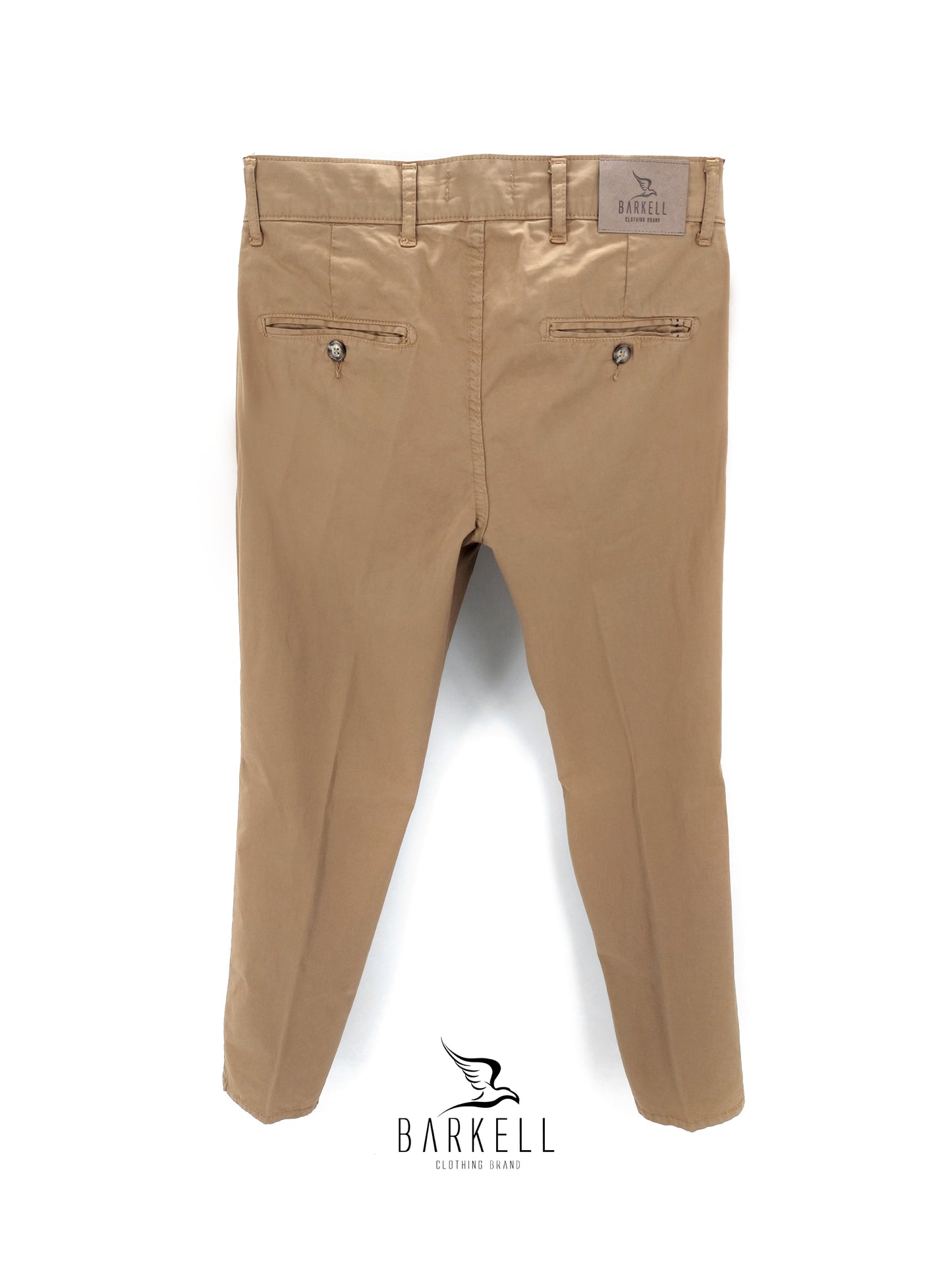 Pantalone Biscotto Modello Chinos in Cotone Gabardina